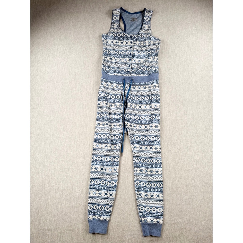 UGG Australia Blue Fair Isle Sleeveless Jogger Jumpsuit UA5377W Loungewear